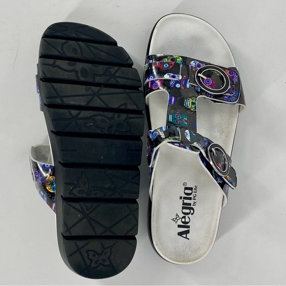 Alegria‎ Sugar Skull Vita Leather Sandal